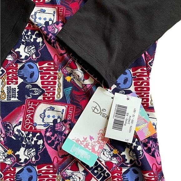 LuLaRoe Women’s XS Randy Baseball Tee Disney Villains Raglan Sleeves Loungewear - Picture 10 of 16